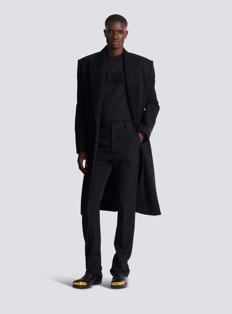 Balmain Wool darted trousers outlook