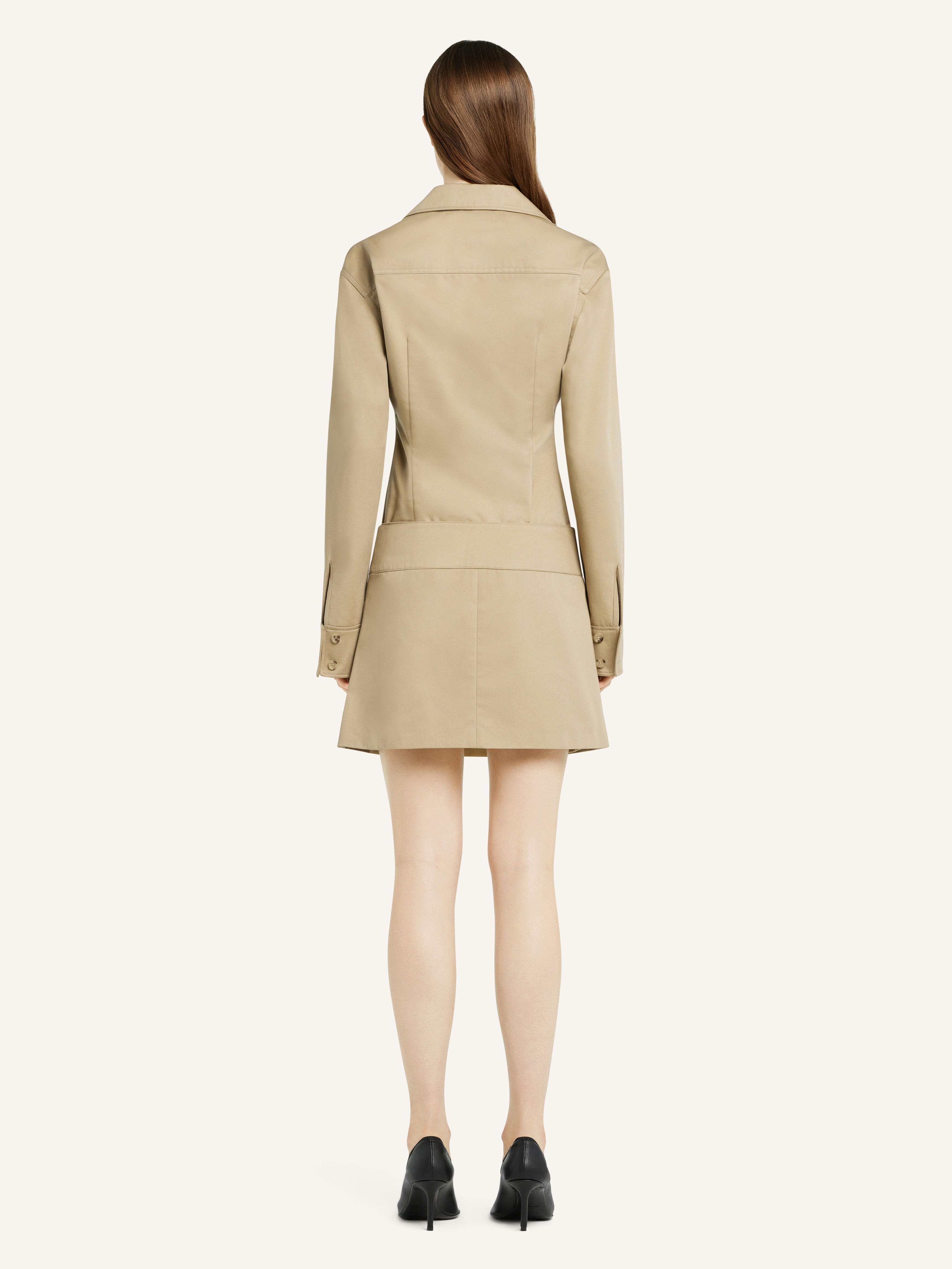 BELTED PLEATED MINI SKIRT - 4