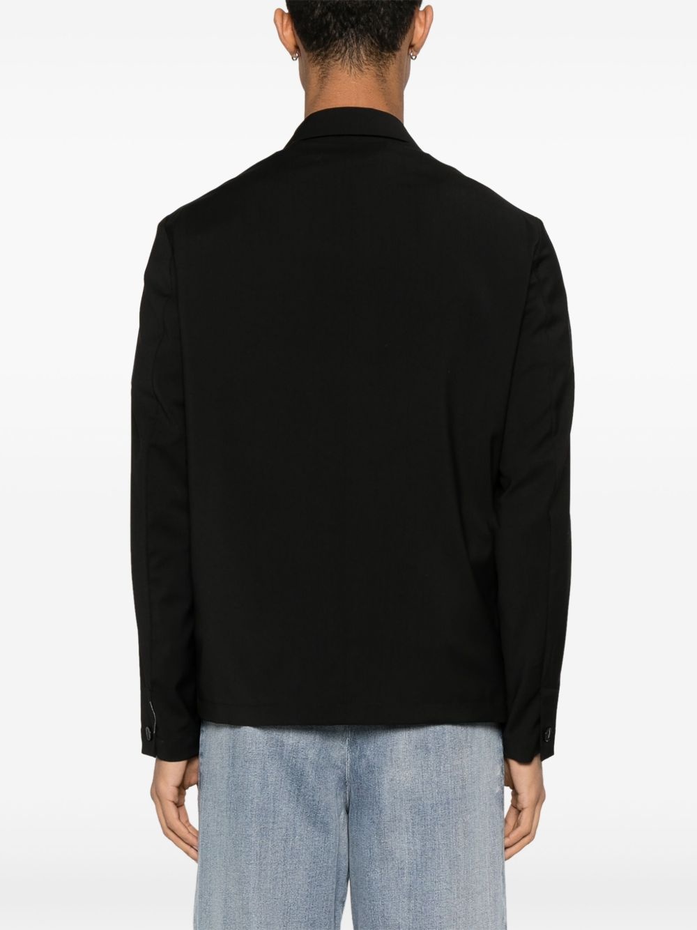 virgin wool overshirt - 4