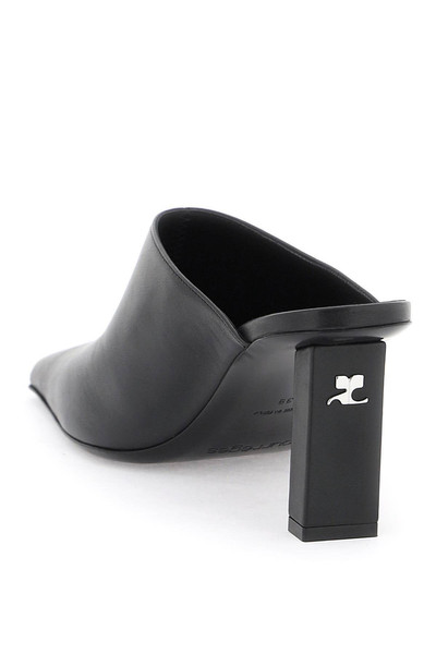 courrèges LEATHER MULES FOR outlook
