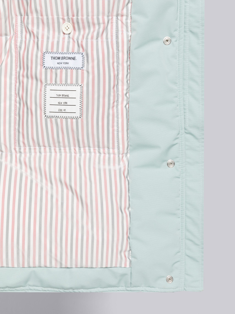 Tech Faille Oversized 4-Bar Down Football Parka 5