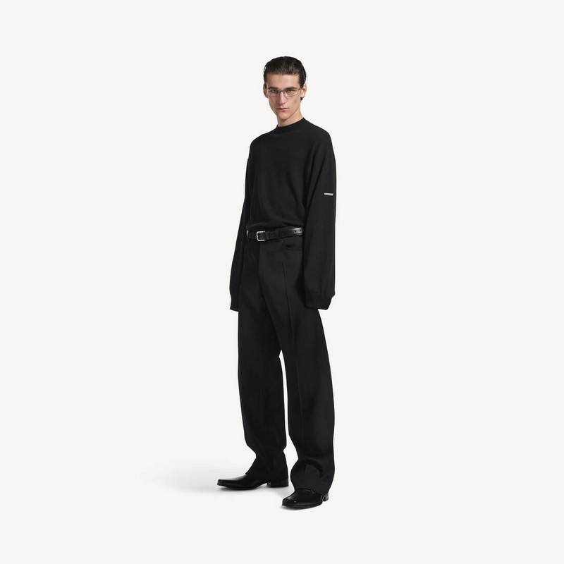 Men's Crewneck Sweater in Black 2