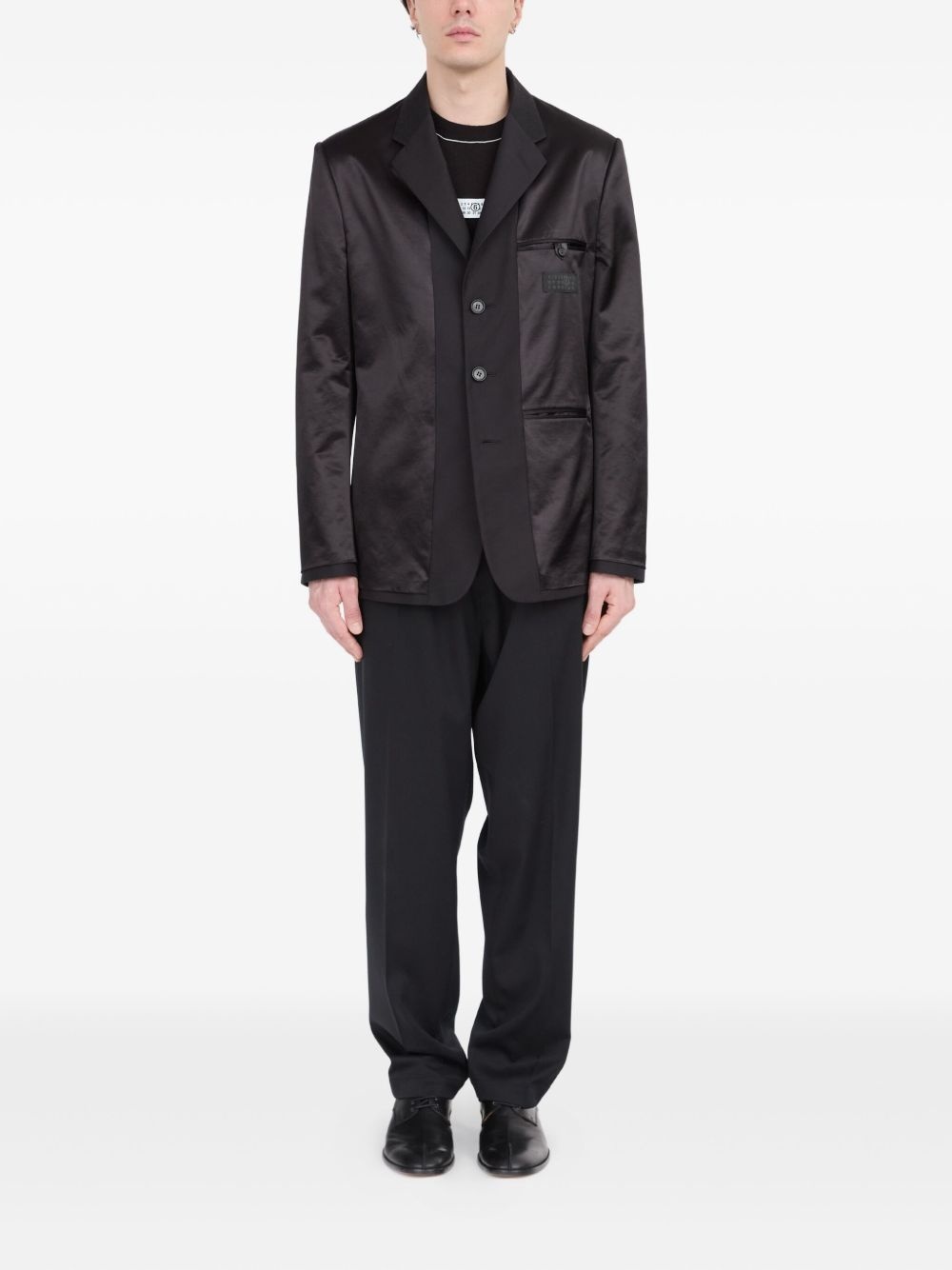 satin-finish blazer - 2