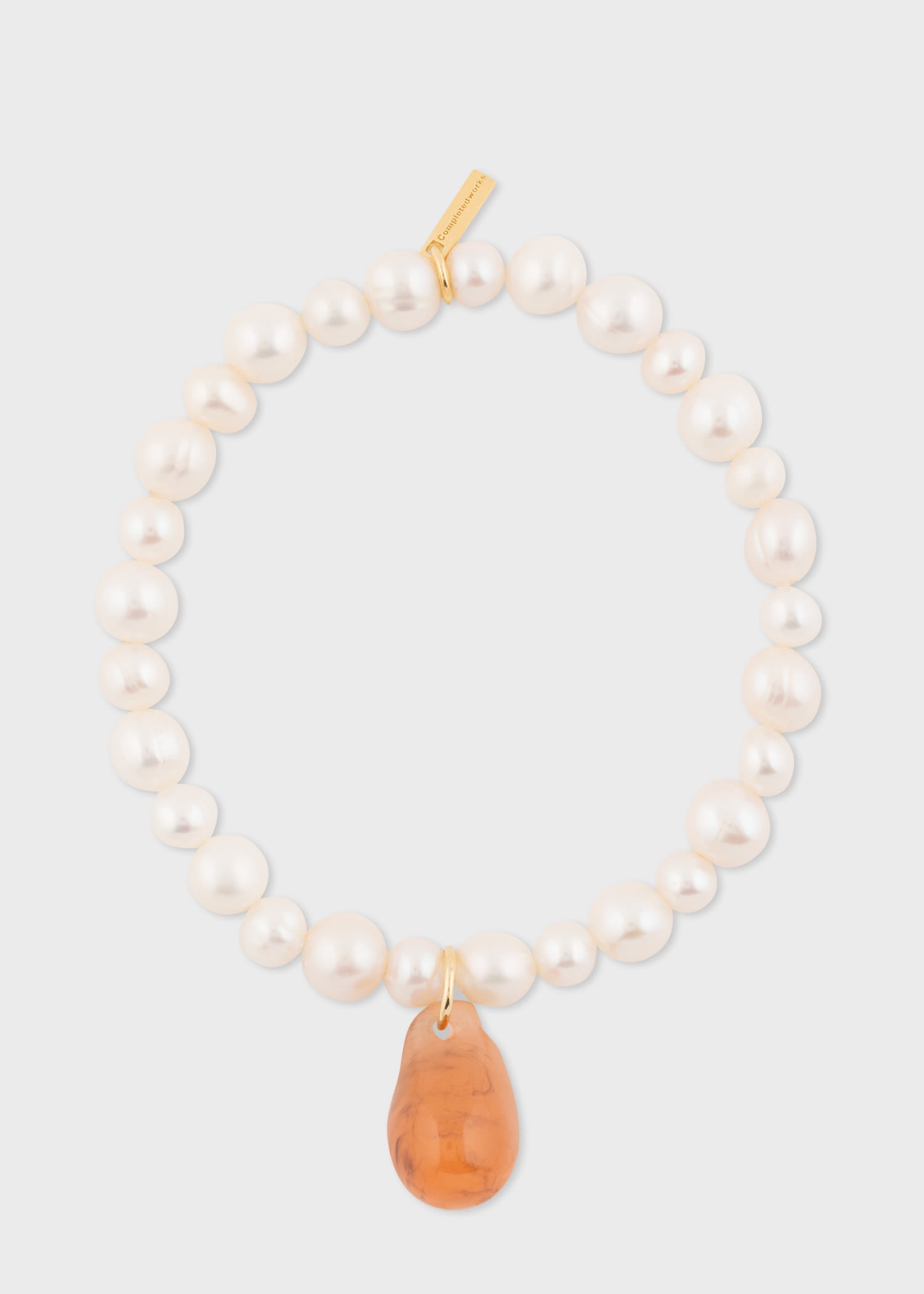 Pearl & Bio Resin Bracelet by Completedworks - 1