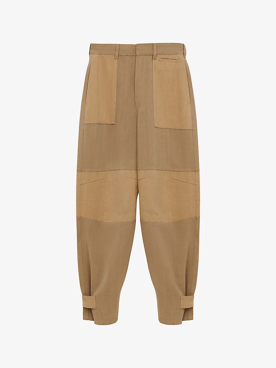 Loewe x Paula's Ibiza patchwork woven cargo trousers - 1