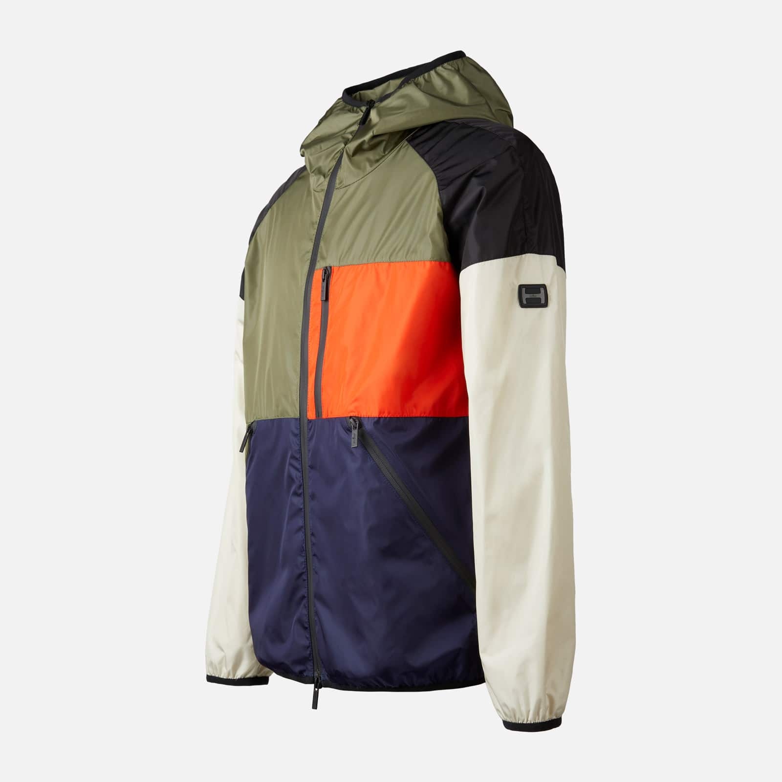Color Block Windbreaker Green Blue Orange - 8