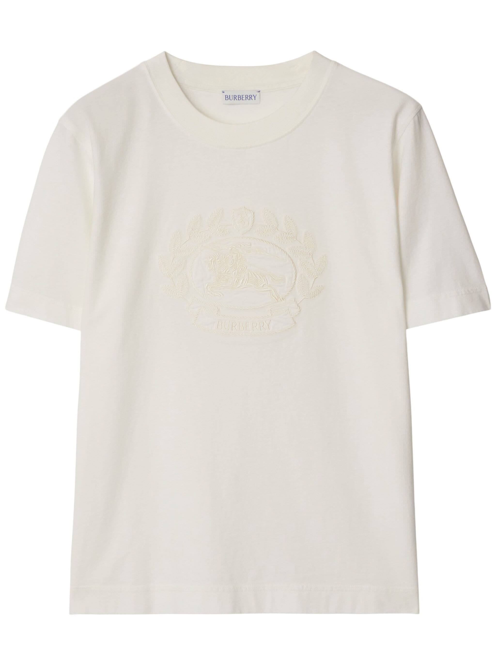 BURBERRY Women EKD Cotton T-shirt - 4