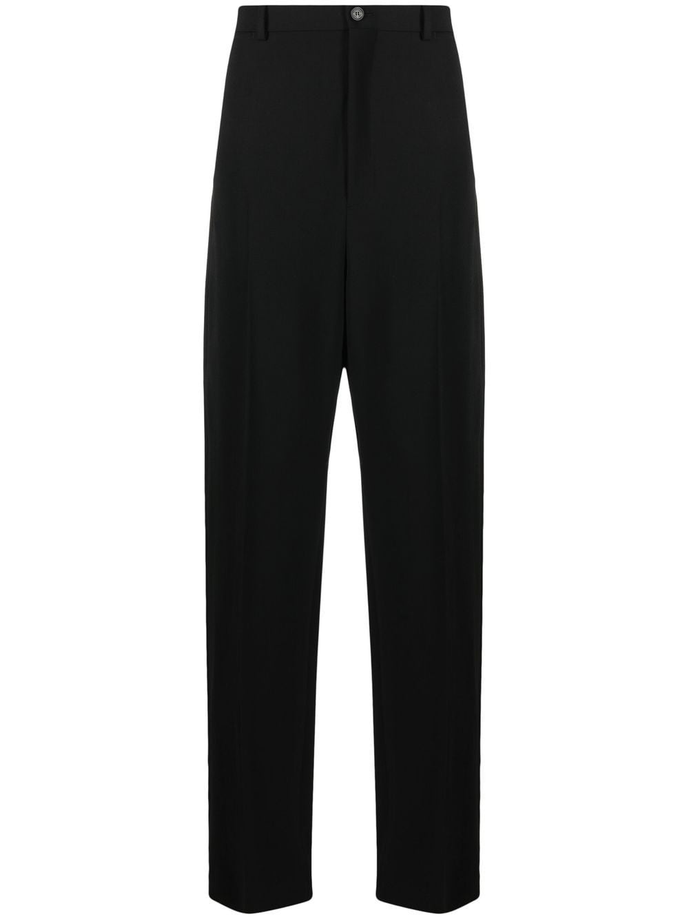 high-waisted straight-leg trousers - 1