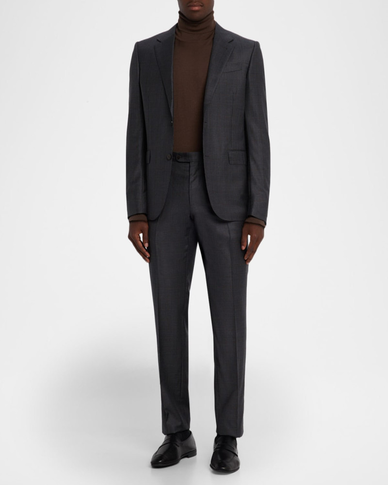 ZEGNA Men's Trofeo Wool Plaid Two-Piece Suit outlook