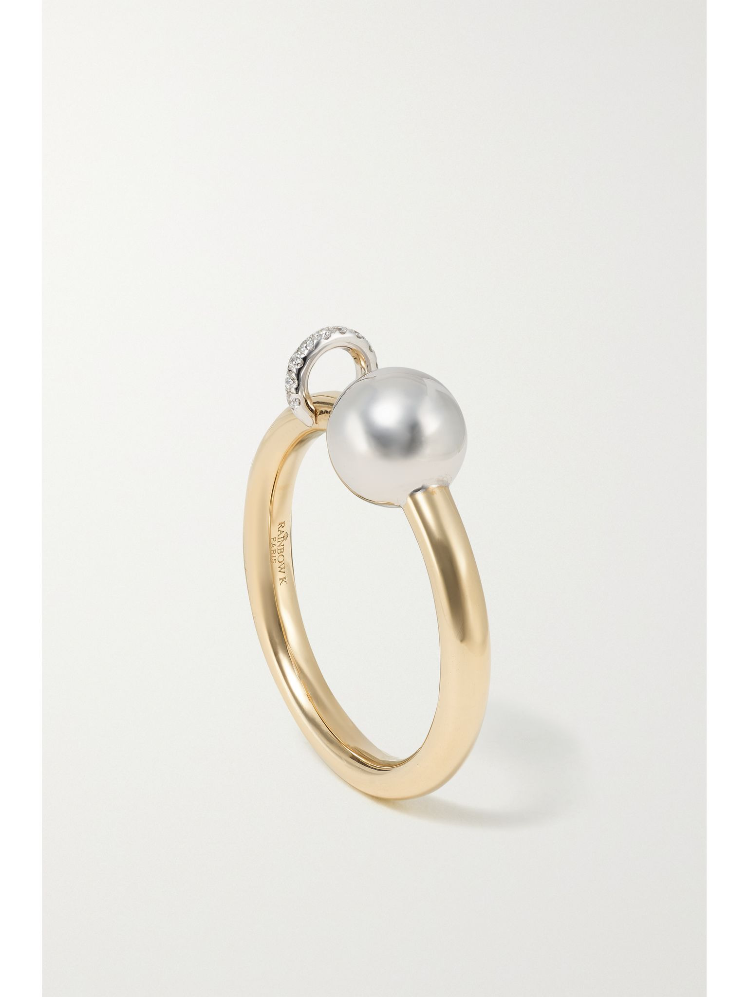 18-karat yellow and white gold diamond ring Gold - 5