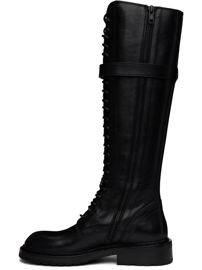 Ann Demeulemeester Black High Danny Tall Boots outlook