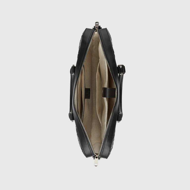 GG embossed briefcase 7