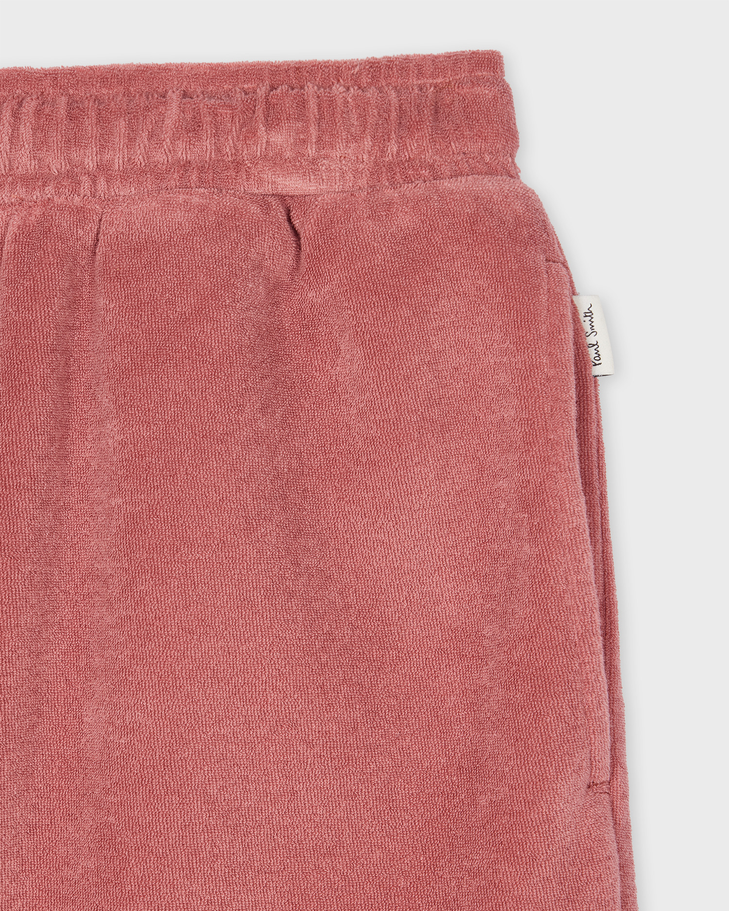 Women's Pink Towelling Shorts - 2