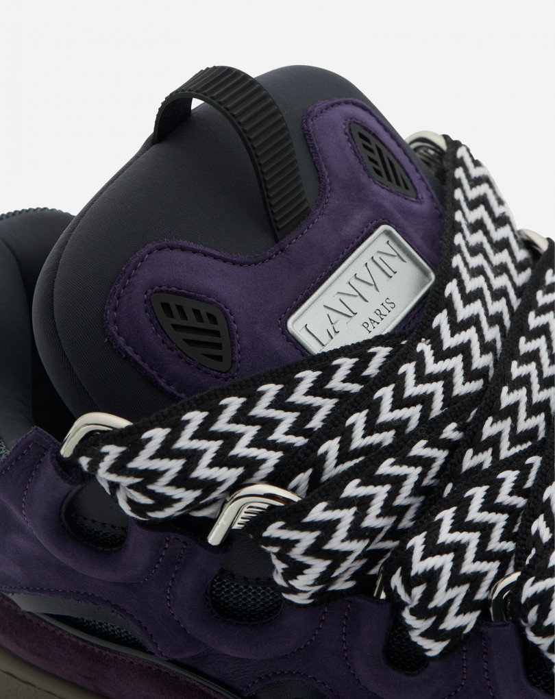 LEATHER CURB SNEAKERS - 5