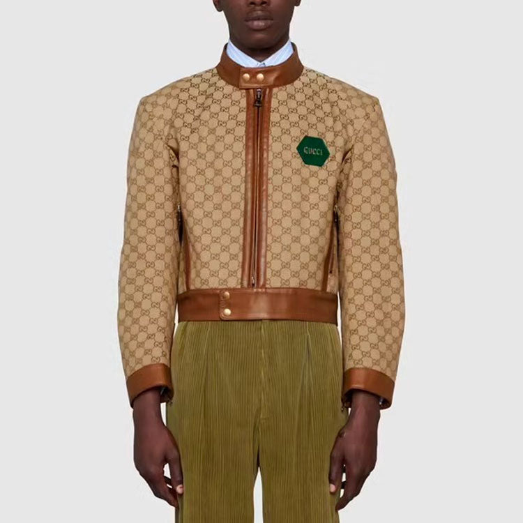 Gucci 100 GG Canvas Jacket 'Beige Ebony' 676489-Z8ATV-2190 - 2