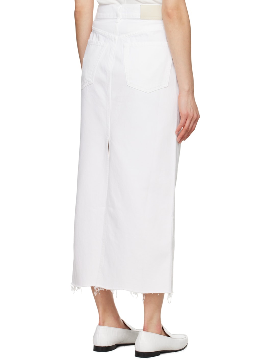 Off-White Circolo Denim Maxi Skirt - 3