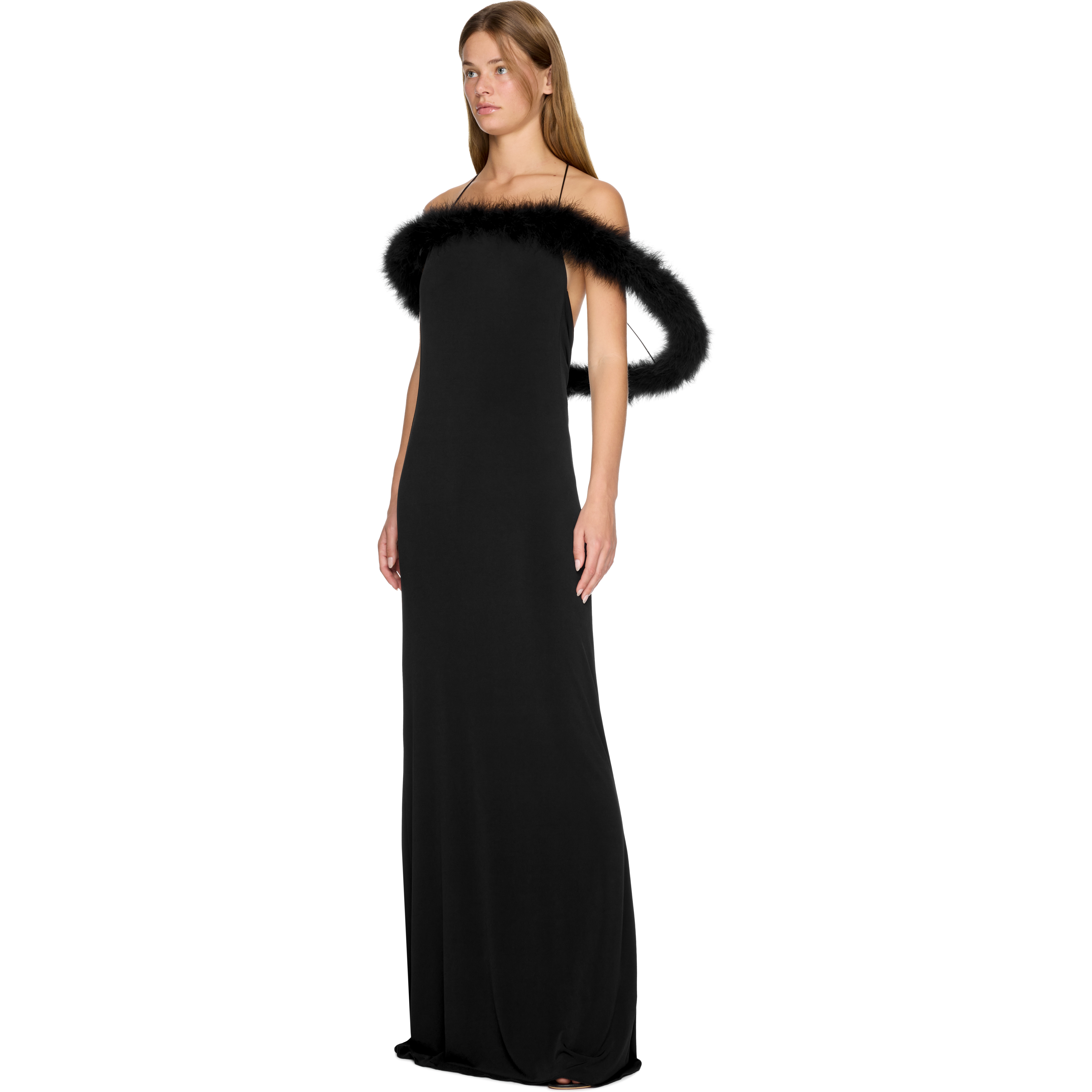 Boa Halo Long Dress - 4