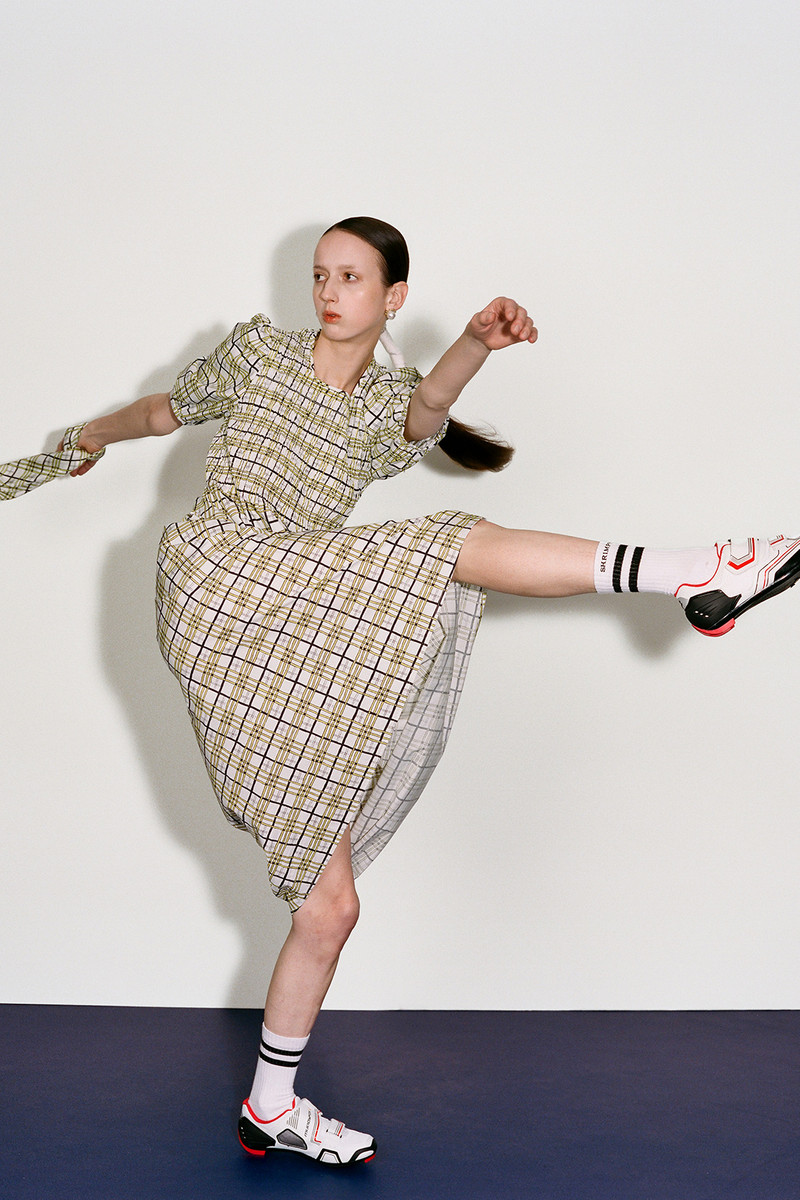 Daria Dress - Yellow/Black Check 1