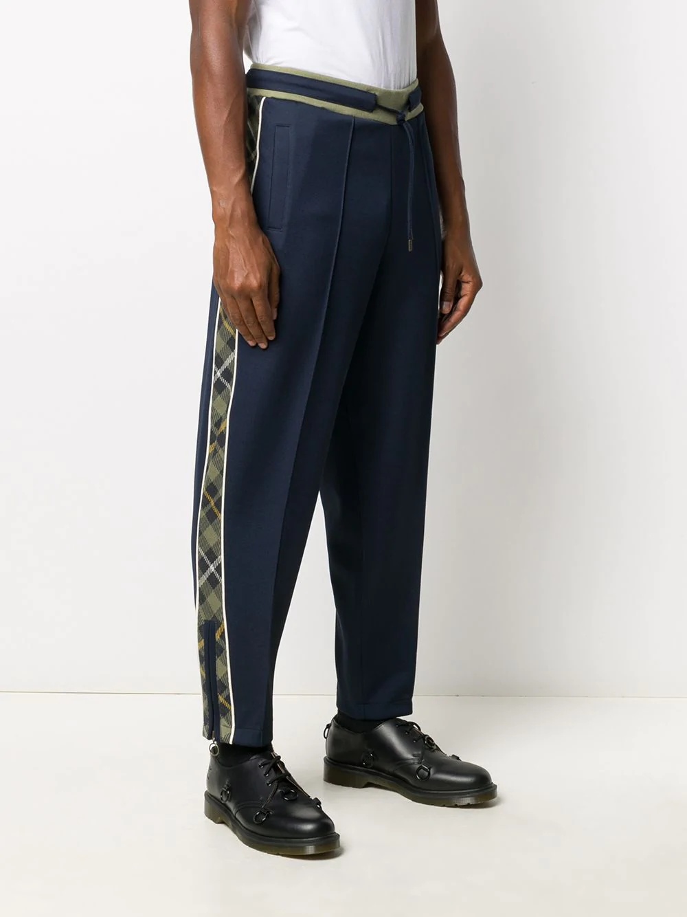 side stripe track pants - 3