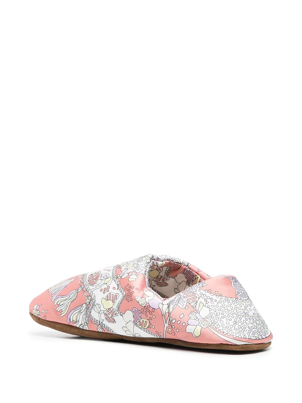 Rugiada print travel slippers - 4