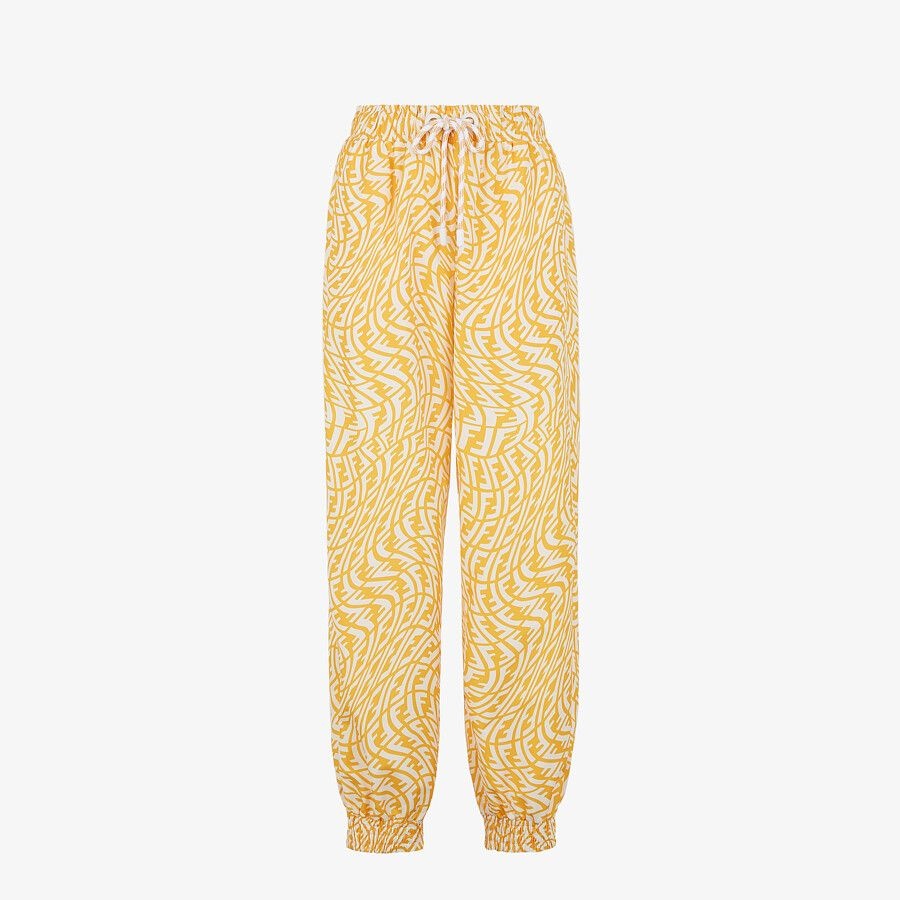 Yellow nylon trousers - 1