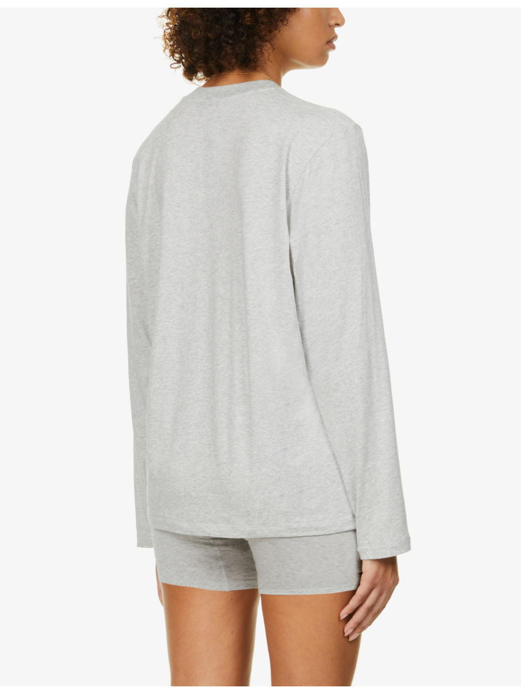 Boyfriend oversized stretch-jersey T-shirt - 4