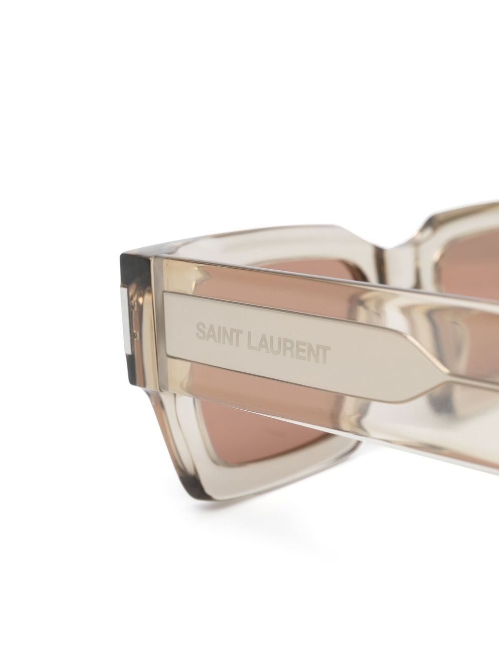square-frame tinted sunglasses - 3