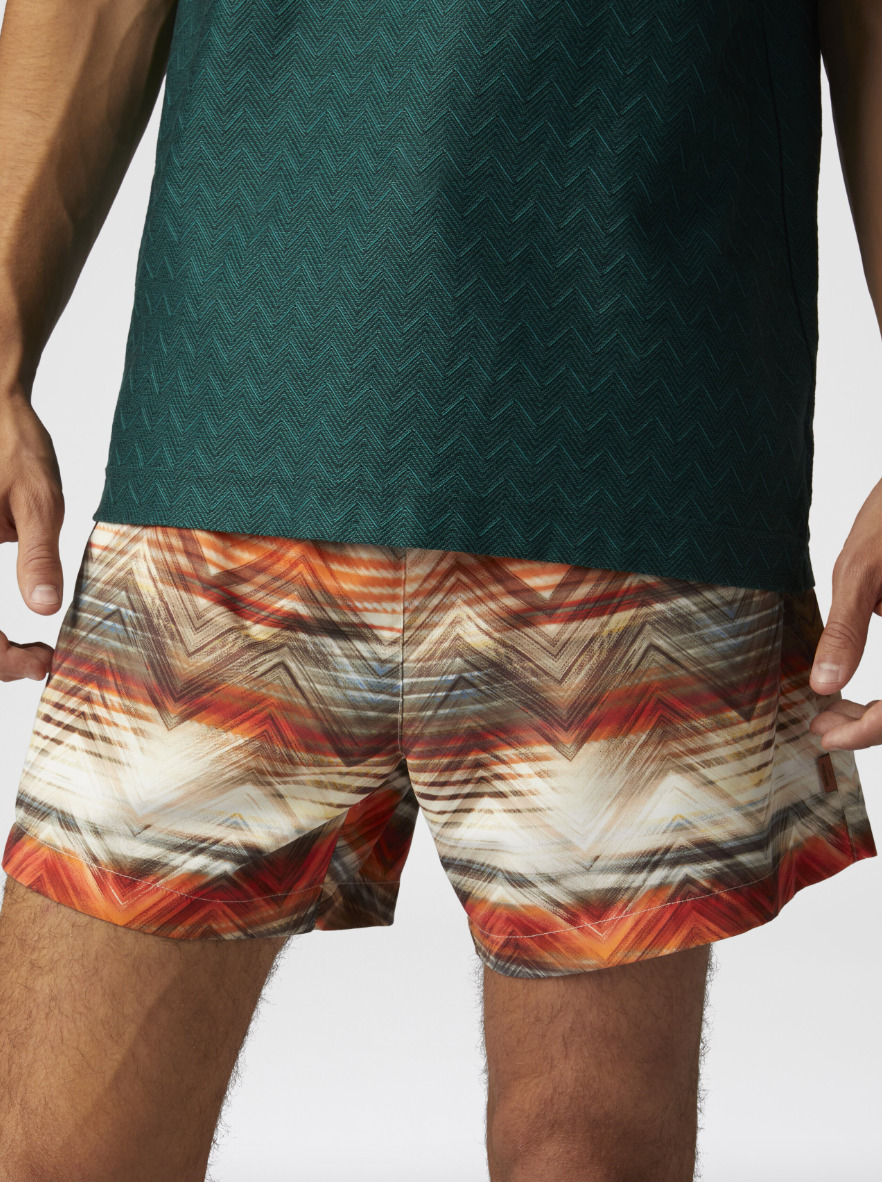 Medium Length Swim Short Orange - 2