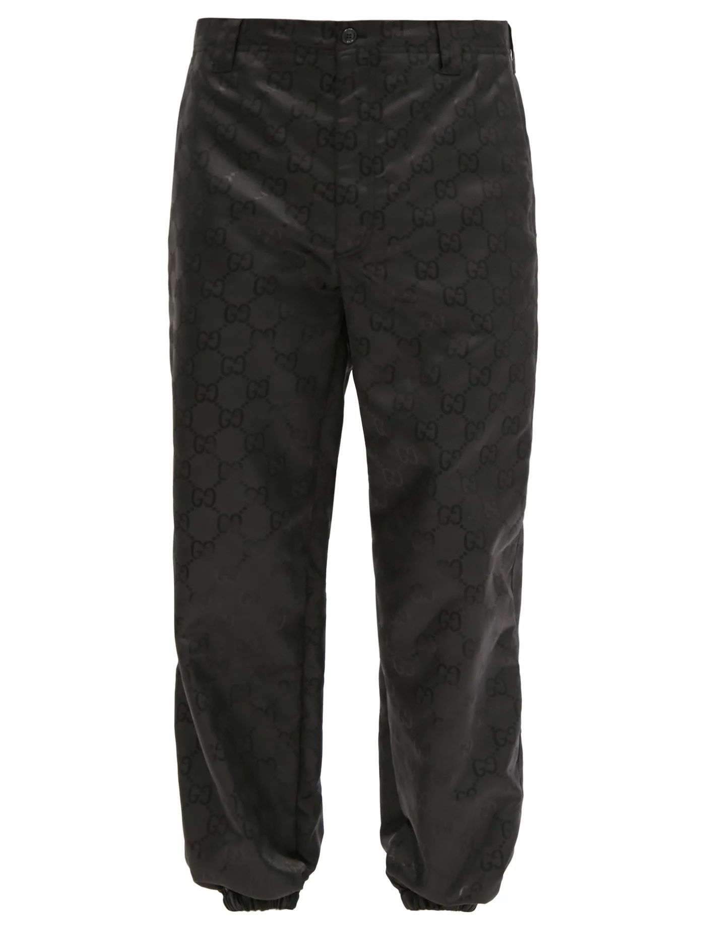 Stirrup-cuff GG-print technical trousers - 1