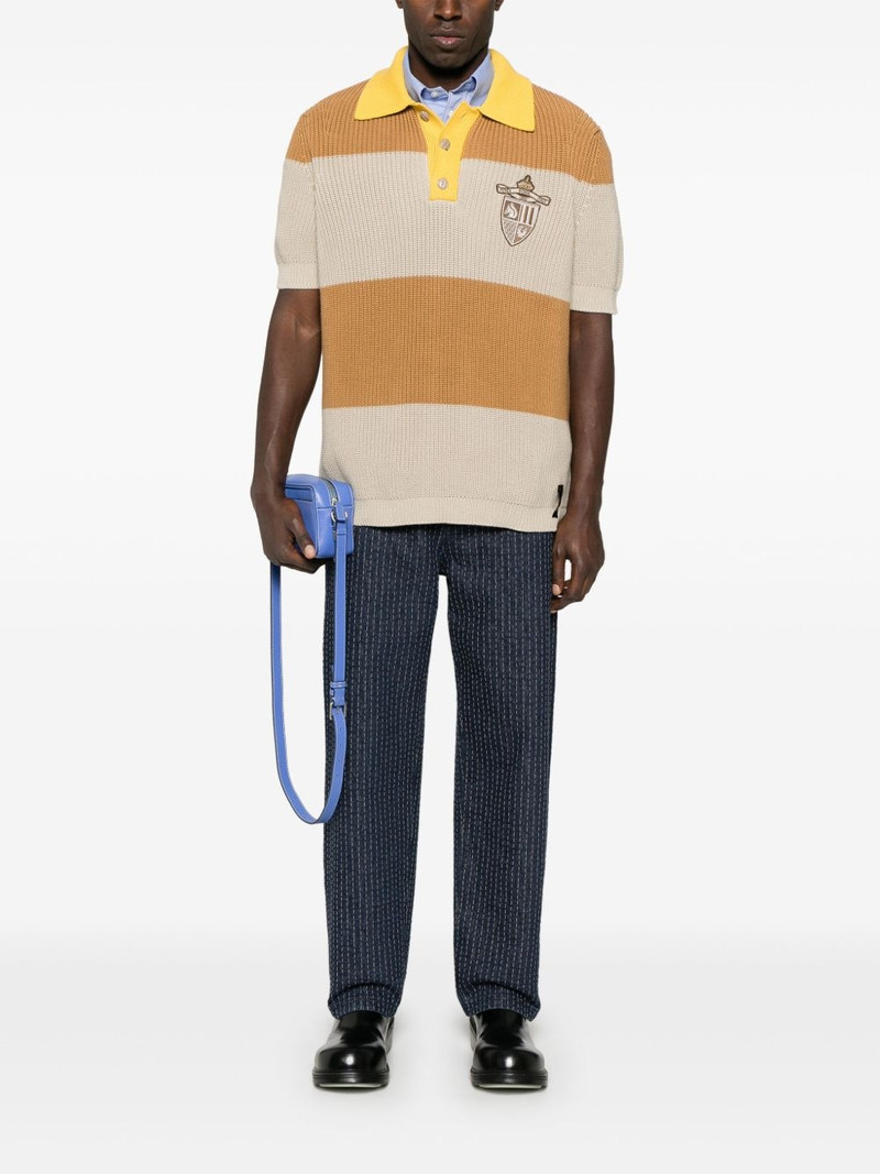 FENDI striped polo shirt outlook