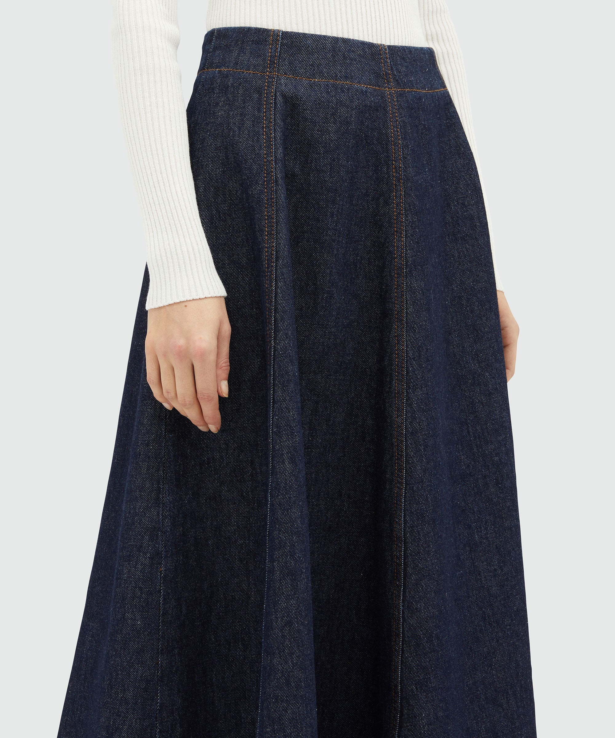 Roomy denim skirt - 5