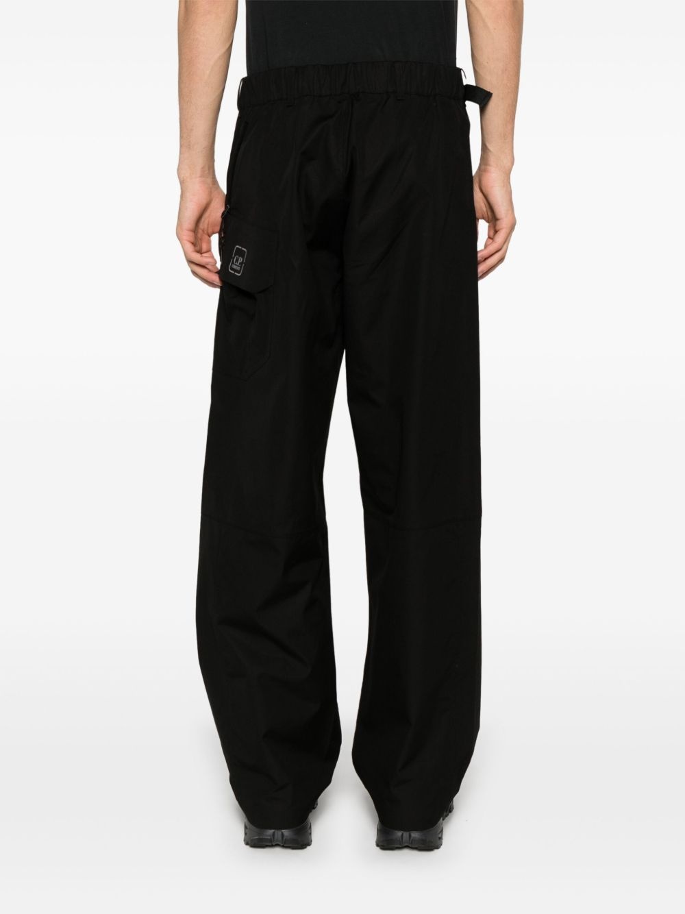 logo-patch cargo trousers - 4
