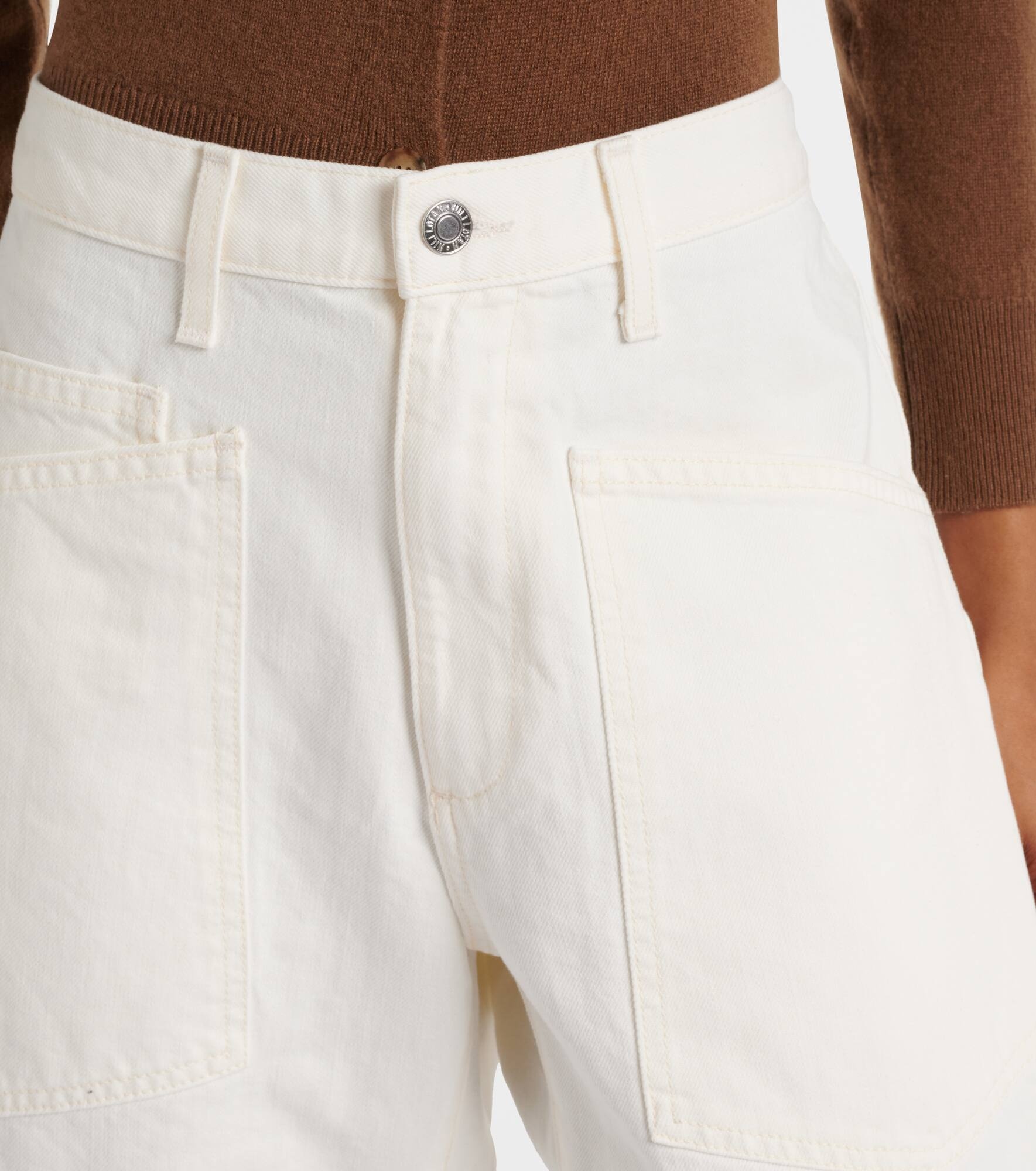 Shon high-rise barrel-leg jeans - 4