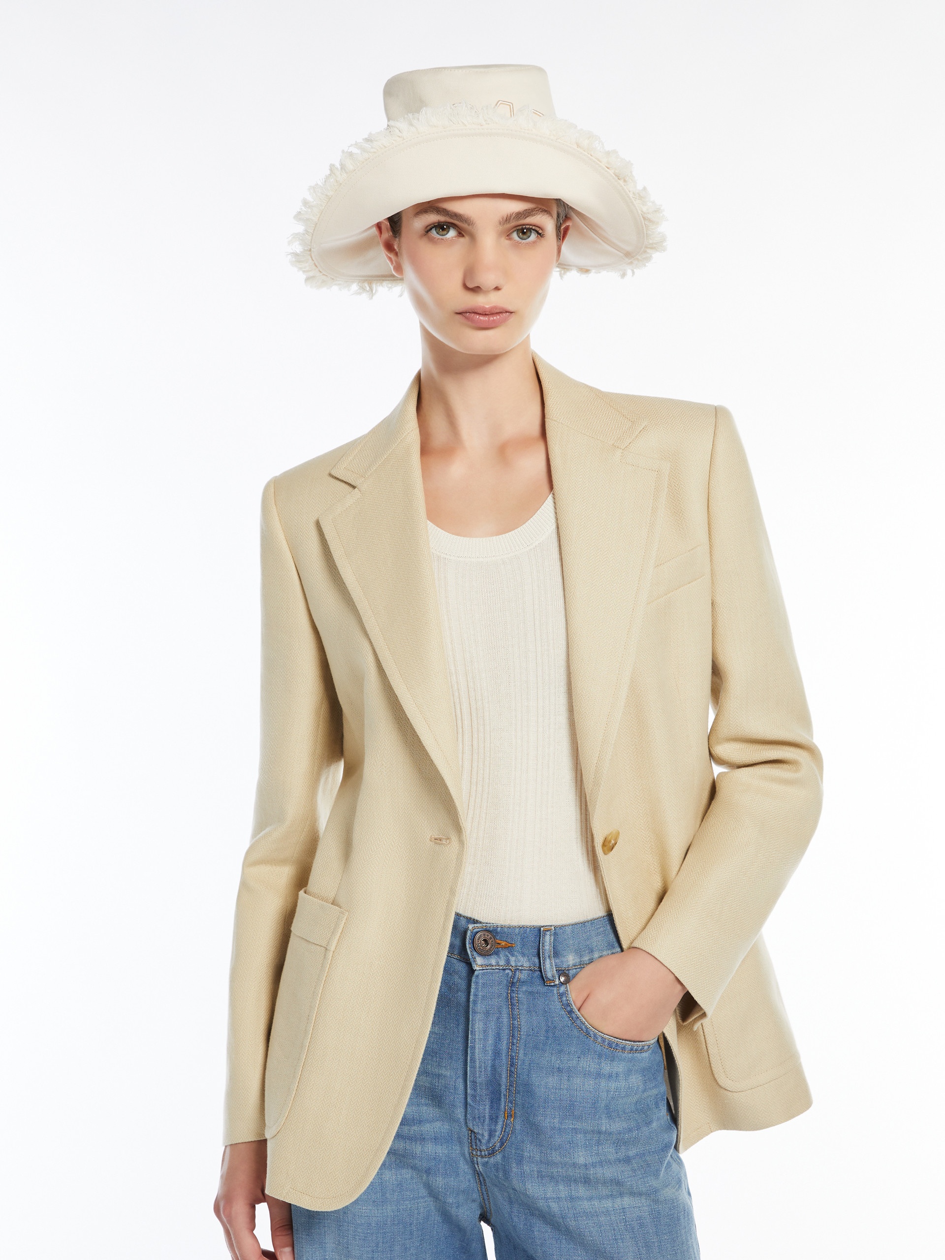 GALLI Cotton and linen single-breasted blazer - 5