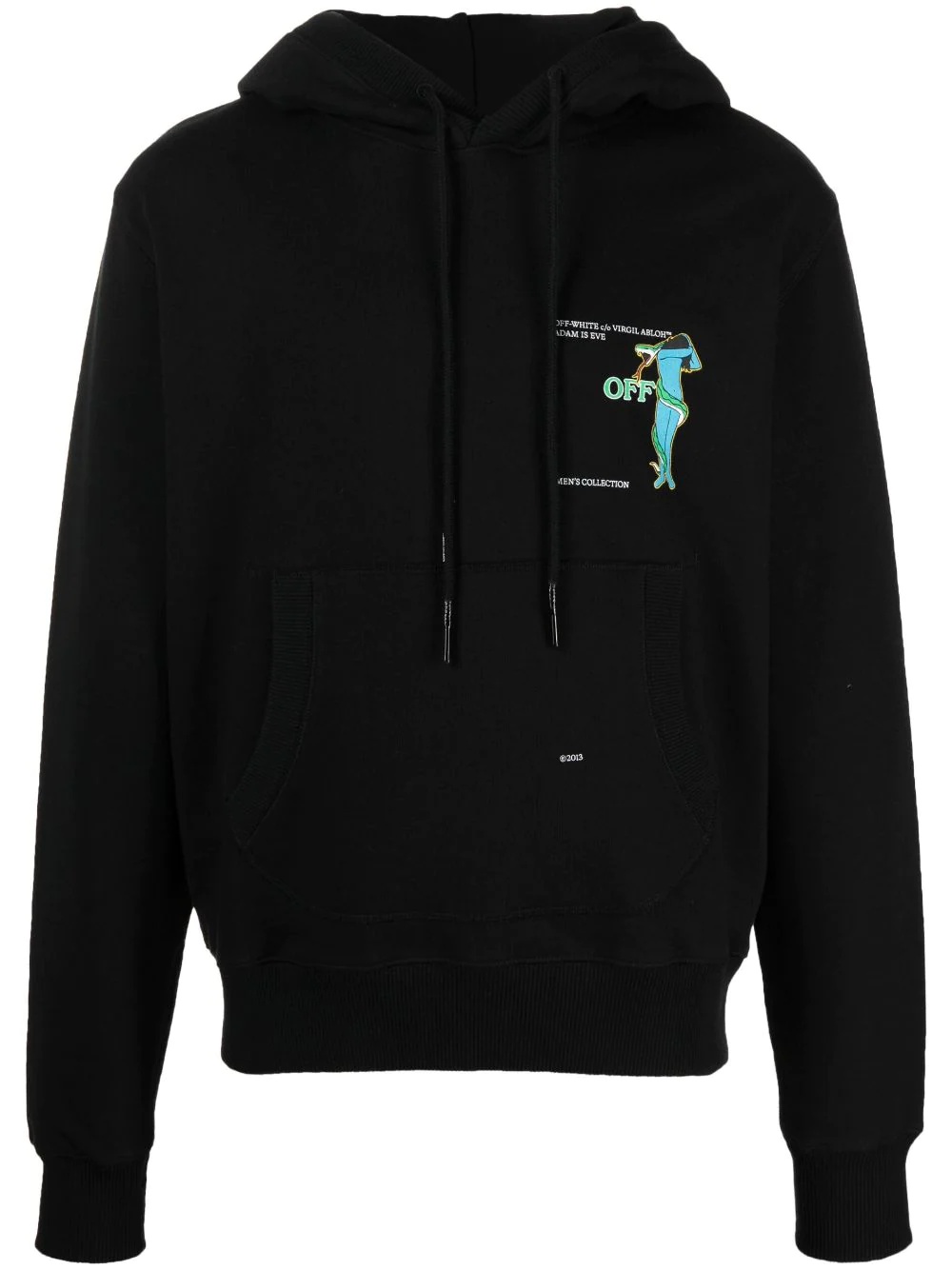 Adam Is Eve print hoodie - 1