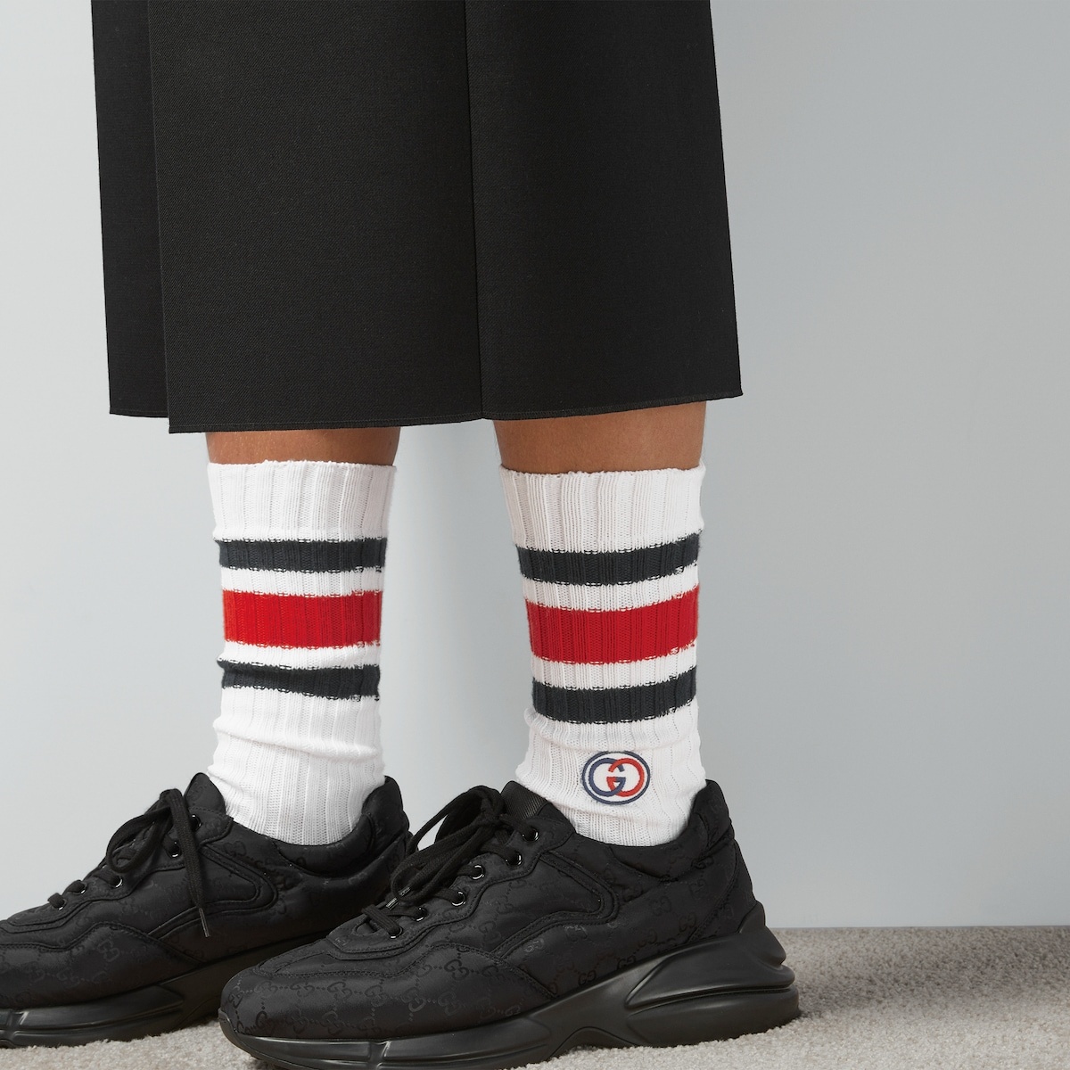 Cotton blend socks with Web - 3
