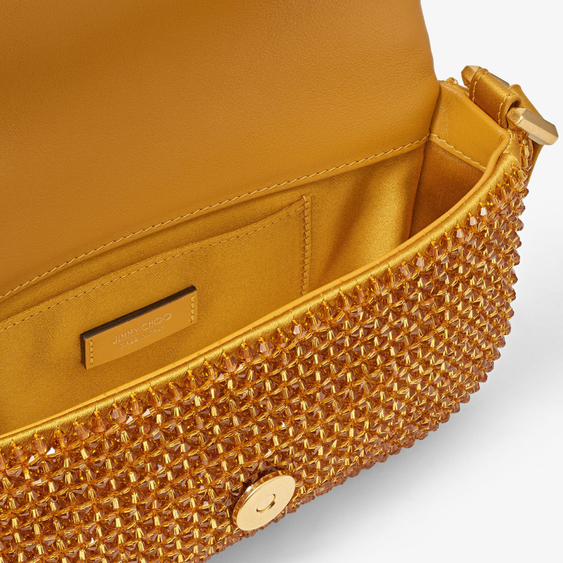 Varenne Mini Shoulder
Sunflower Satin Mini Shoulder Bag with Crystal Fringe 6