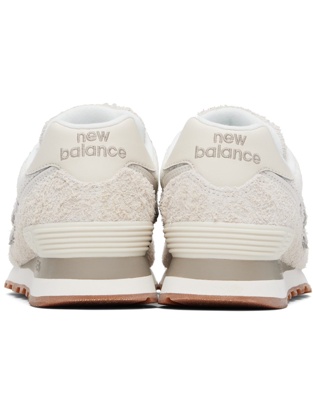 Beige & Off-White 574 Sneakers - 2