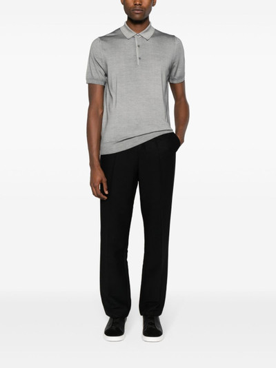 Canali buttoned polo shirt outlook