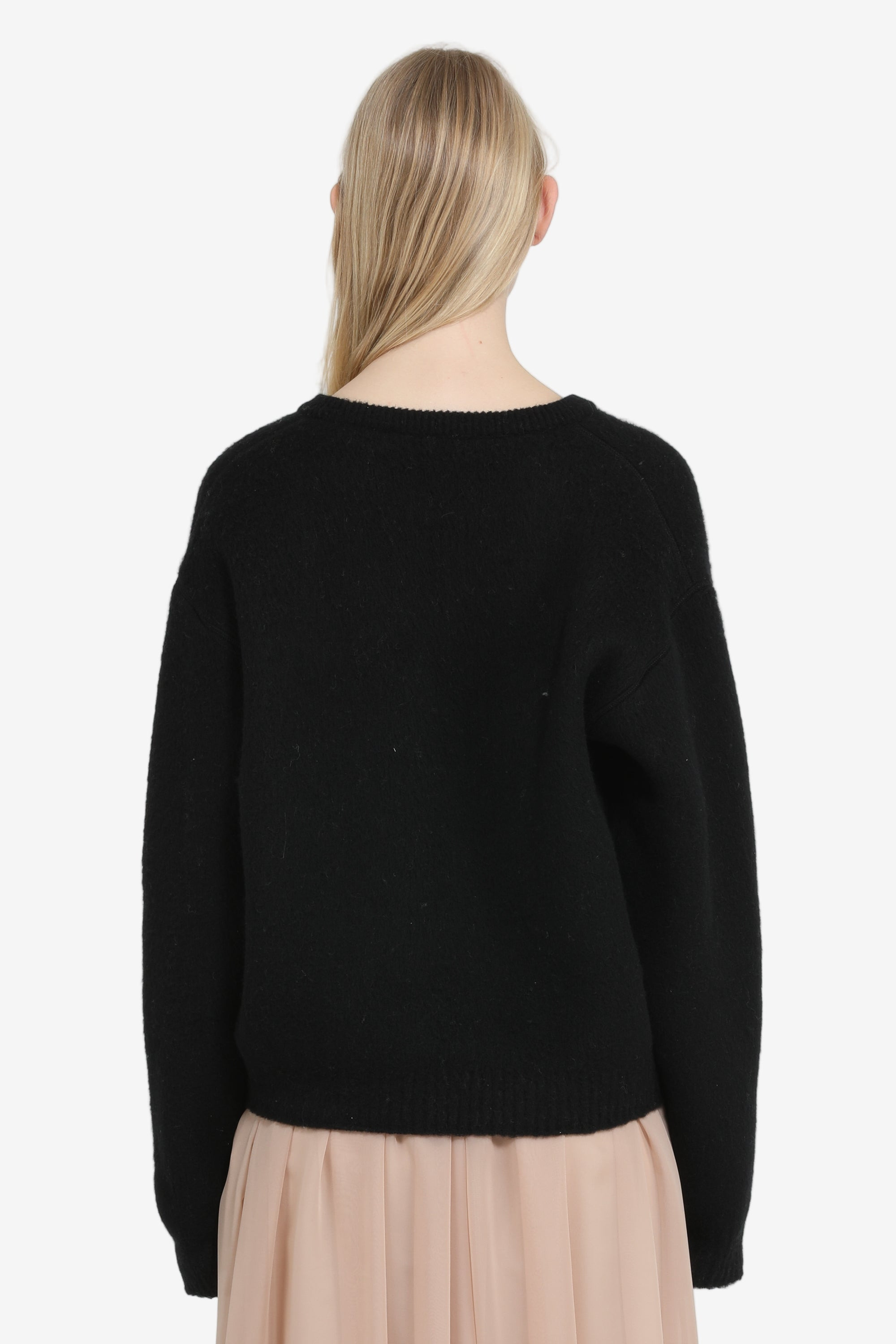 DEEP-NECKLINE SWEATER - 2