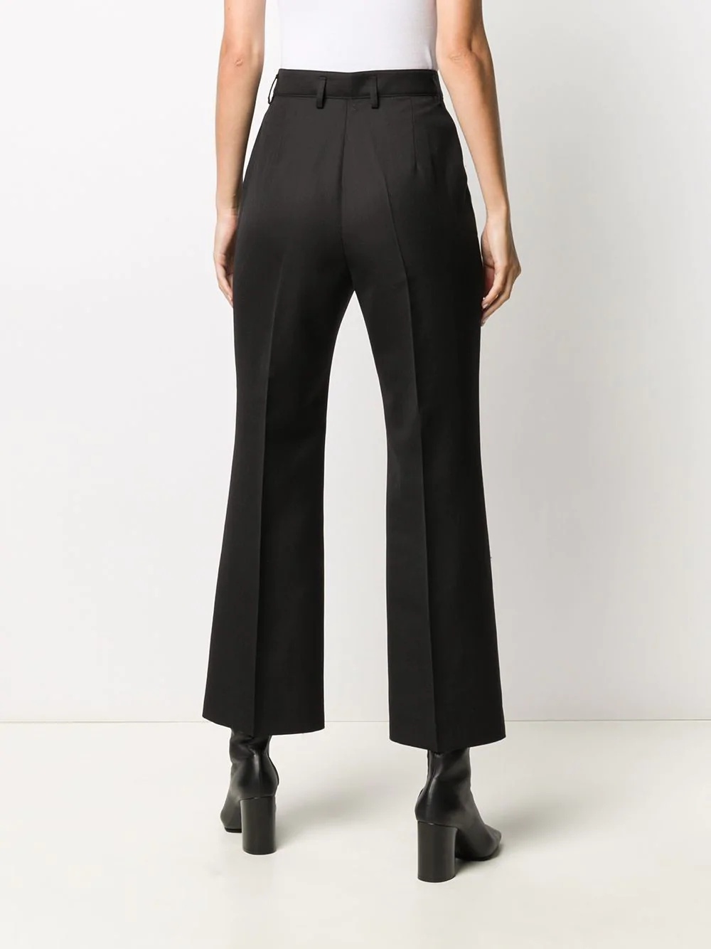 tailored high-waisted cropped trousers - 4