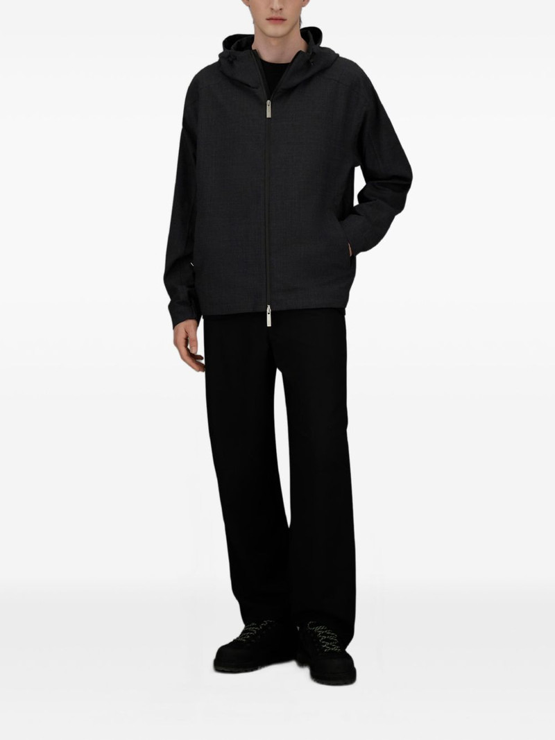 Herno hooded zip-front jacket outlook