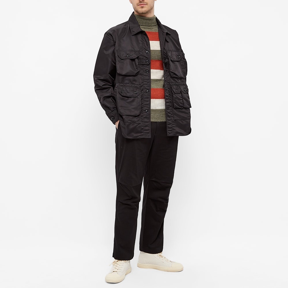 Nigel Cabourn Striped Seamless Rollneck Knit - 6