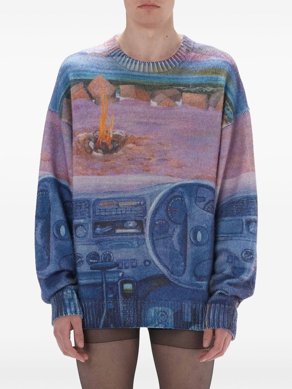 printed jumper - 3
