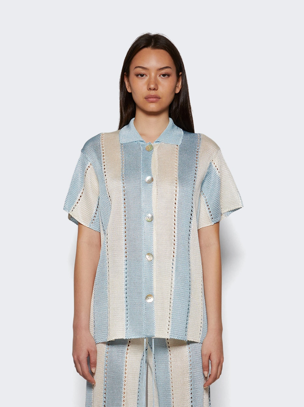 Cabana Stripe Short Sleeve Shirt Tide Stripe - 2