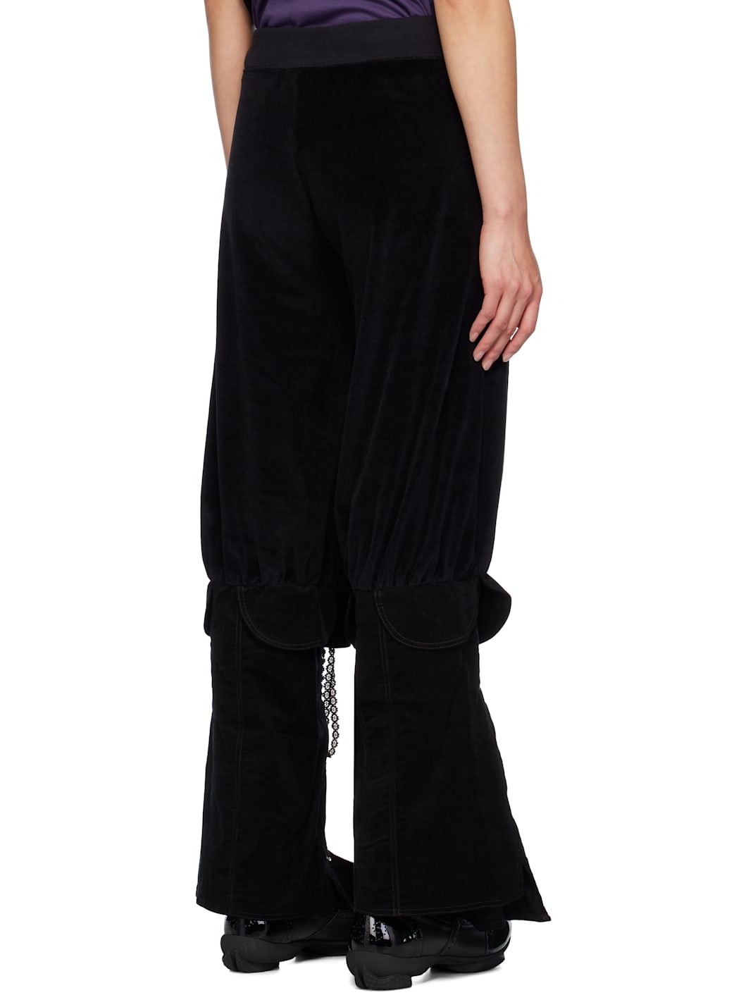 Black Hi-Top Lounge Pants - 3