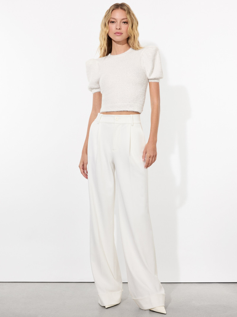 Alice + Olivia CIARA PUFF SLEEVE SWEATER outlook