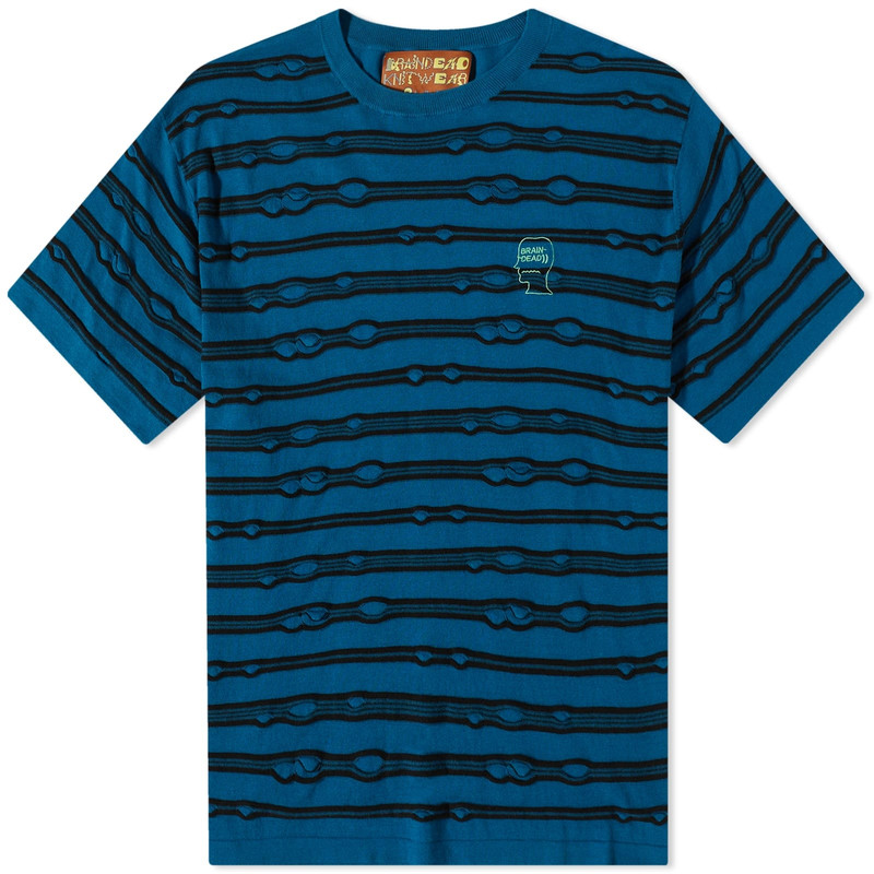 Brain Dead Puckered Striped T-Shirt 1