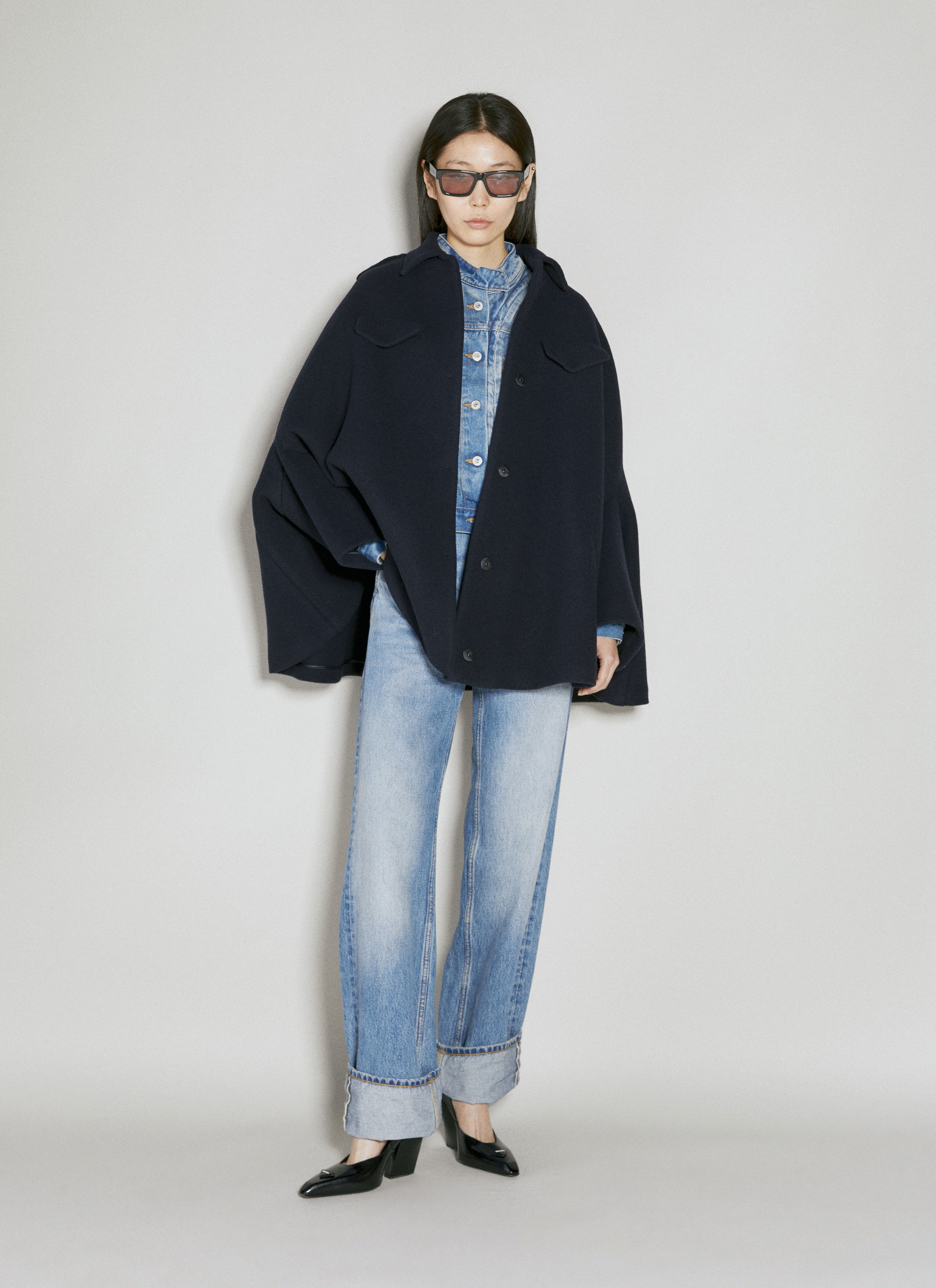 【プラダ・PRADA】Single-breasted velour caban jacket Prada - Single-Breasted Velour Caban Jacket