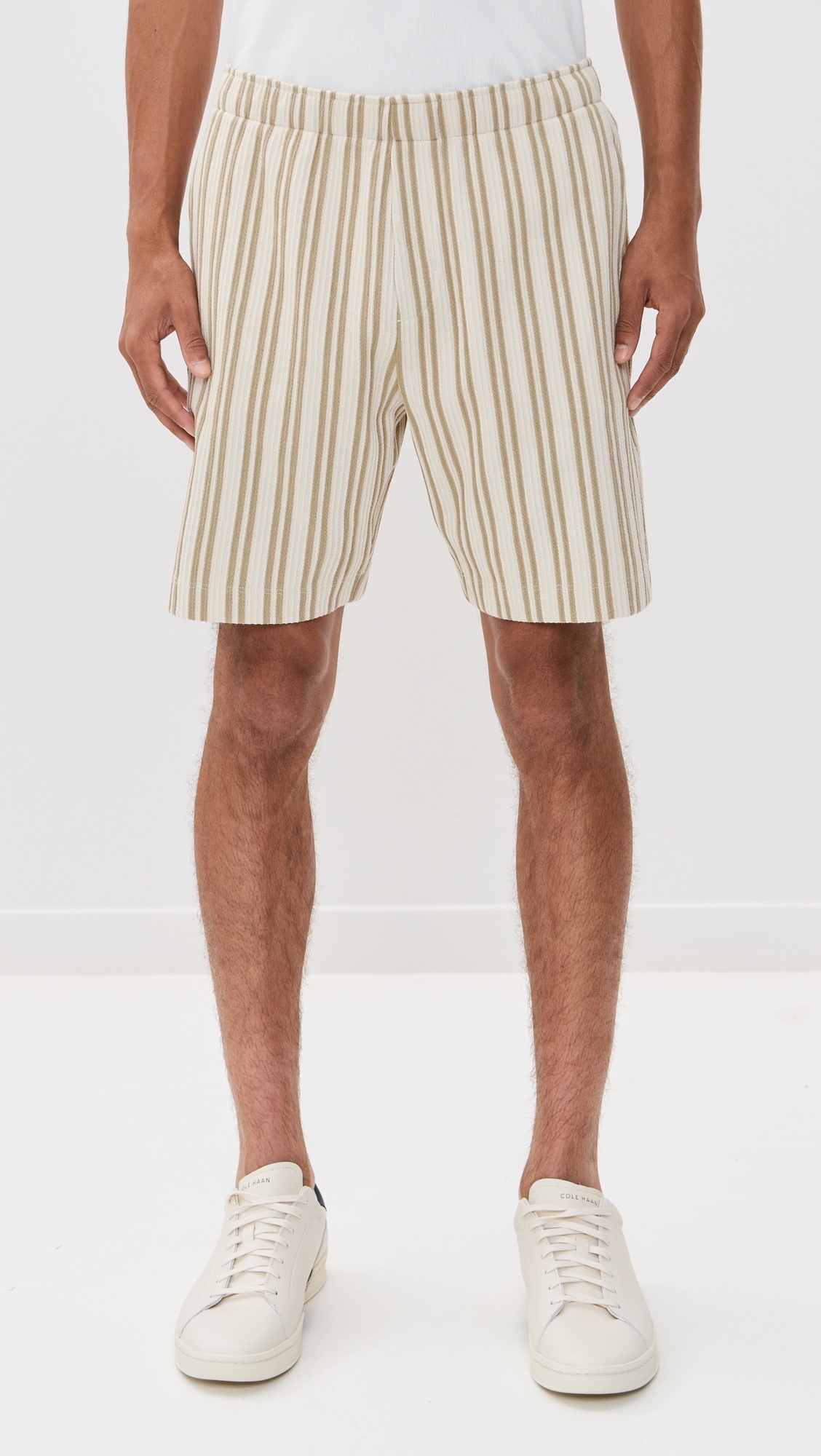 Jacquard Stripe Shorts - 6